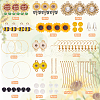 SUNNYCLUE DIY Sunflower and Bee Earring Making Kit DIY-SC0020-20-2