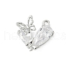 Brass Micro Pave Cubic Zirconia Pendants KK-M326-17-P01-1