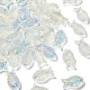 50Pcs Handmade Lampwork Fish Beads LAMP-CJ0001-60-1