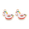 Beach Theme Alloy Enamel Pendants ENAM-T022-33G-1