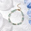 Natural Green Aventurine Chip Beaded Bracelets for Women BJEW-JB11742-07-1