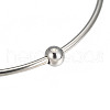 Tarnish Resistant 201 Stainless Steel Bangle Sets BJEW-O115-85P-3
