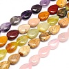 Mixed Style Natural Teardrop Gemstone Beads Strands G-L242-M-1