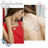   20Pcs 2 Colors Butterfly Alloy Pendant Cabochons Settings DIY-PH0003-27-WH-4