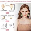 CREATCABIN 20Pcs Brass Stud Earring Findings DIY-CN0002-46-2