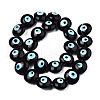 Handmade Evil Eye Lampwork Beads Strands LAMP-N029-009B-2