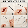 CREATCABIN 4Pcs 4 Styles Iron & Alloy Eyeglasses Chains AJEW-CN0002-75B-6