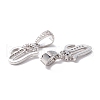 Eco-Friendly Brass Micro Pave Cubic Zirconia Pendants KK-K265-01P-V-2