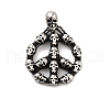 Retro 304 Stainless Steel Big Pendants STAS-I205-33AS-1