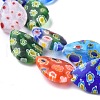 Handmade Millefiori Glass Beads Strands LK-R004-08-3