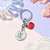 Stainless Steel & Alloy Enamel Keychain KEYC-YW00077-4