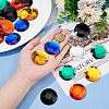 Olycraft 30Pcs 6 Colors Flat Back Acrylic Rhinestone Cabochons OACR-OC0001-16B-3