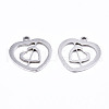 Non-Tarnish 201 Stainless Steel Pendants STAS-T044-202P-2