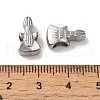 Non-Tarnish 304 Stainless Steel European Beads STAS-K285-18P-3