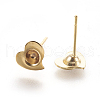 304 Stainless Steel Ear Stud Components X-STAS-G187-06G-2