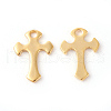 201 Stainless Steel Tiny Cross Charms STAS-F192-079G-3