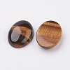 Natural Tiger Eye Flat Back Cabochons X-G-G741-30x40mm-01-2