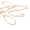 Brass Hoop Earrings Findings Kidney Ear Wires EC221-4G-3