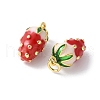 Brass Enamel Pendants KK-A252-38G-01-2