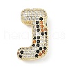Brass Micro Pave Cubic Zirconia Pendants KK-Z108-02G-J-1