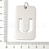 304 Stainless Steel Pendants STAS-M115-01P-U-3
