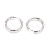 Tarnish Resistant 304 Stainless Steel Huggie Hoop Earrings EJEW-F111B-25mm-P-2