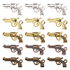 SUNNYCLUE 60Pcs 5 Colors Zinc Alloy Revolving Pistol Necklace Pendants FIND-SC0001-99-1