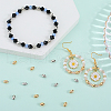 Beebeecraft 40Pcs 2 Colors Brass Beads KK-BBC0015-12-4