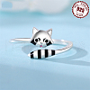 925 Sterling Silver Adjustable Open Cuff Rings FS-WGD27BF-02-2