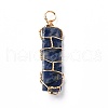 Natural Mixed Gemstone Pendants PALLOY-JF00915-2