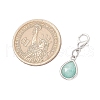 Natural Quartz Crystal & Jade & Strawberry Quartz & Sunstone & Amazonite Faceted Teardrop Pendant Decorations HJEW-JM03320-4
