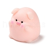 Resin Pig Figurines Ornament DJEW-Z003-01B-1