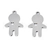 Non-Tarnish 201 Stainless Steel Pendants STAS-T044-268P-2