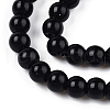Opaque Solid Color Glass Beads Strands X-GLAA-T032-P8mm-01-2