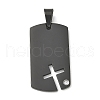 304 Stainless Steel Rhinestone Stamping Blank Tag Pendants STAS-G346-16EB-1