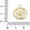 Rack Plating Alloy Micro Pave Rhinestone Pendants FIND-K020-02G-3