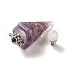 Natural Amethyst Perfume Bottle Pendants G-H285-01P-01-2