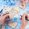 Wooden Cutouts Ornaments WOOD-TA0002-39-8