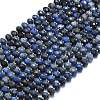Natural Dumortierite Beads Strands G-P573-A48-01-2