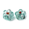 Handmade Silver Foil Glass Lampwork Beads FOIL-T001-02L-3
