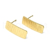 Ion Plating(IP) 304 Stainless Steel Stud Earring Finding STAS-B034-08G-1