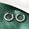202 Stainless Steel Polishing Hoop Earrings EJEW-M106-02P-02-1