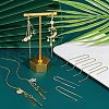 Unicraftale 20Pcs 2 Colors 304 Stainless Steel Stud Earrings Findings STAS-UN0036-78-2