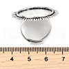 Vintage Adjustable Iron Finger Ring Components Alloy Cabochon Bezel Settings PALLOY-Q300-14AS-NR-4