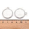 Tibetan Style Alloy Pendants Cabochon Settings PALLOY-N178-12AS-F-3
