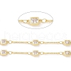 Brass Bar & Squarel Link Chains CHC-G017-20G-2