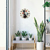 MDF Printed Wall Clock HJEW-WH0058-034-7