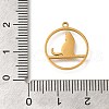 304 Stainless Steel Pendants STAS-S144-04C-3