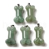 Natural Green Aventurine Pendants G-K353-02P-08-1