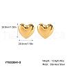 Simple Stainless Steel Heart Stud Earrings CV5398-1-2